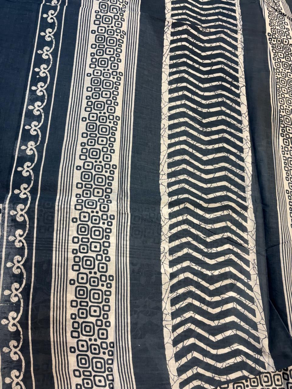 Bagru Cotton Saree with 1M Separate Blouse.(KCBCS0033)
