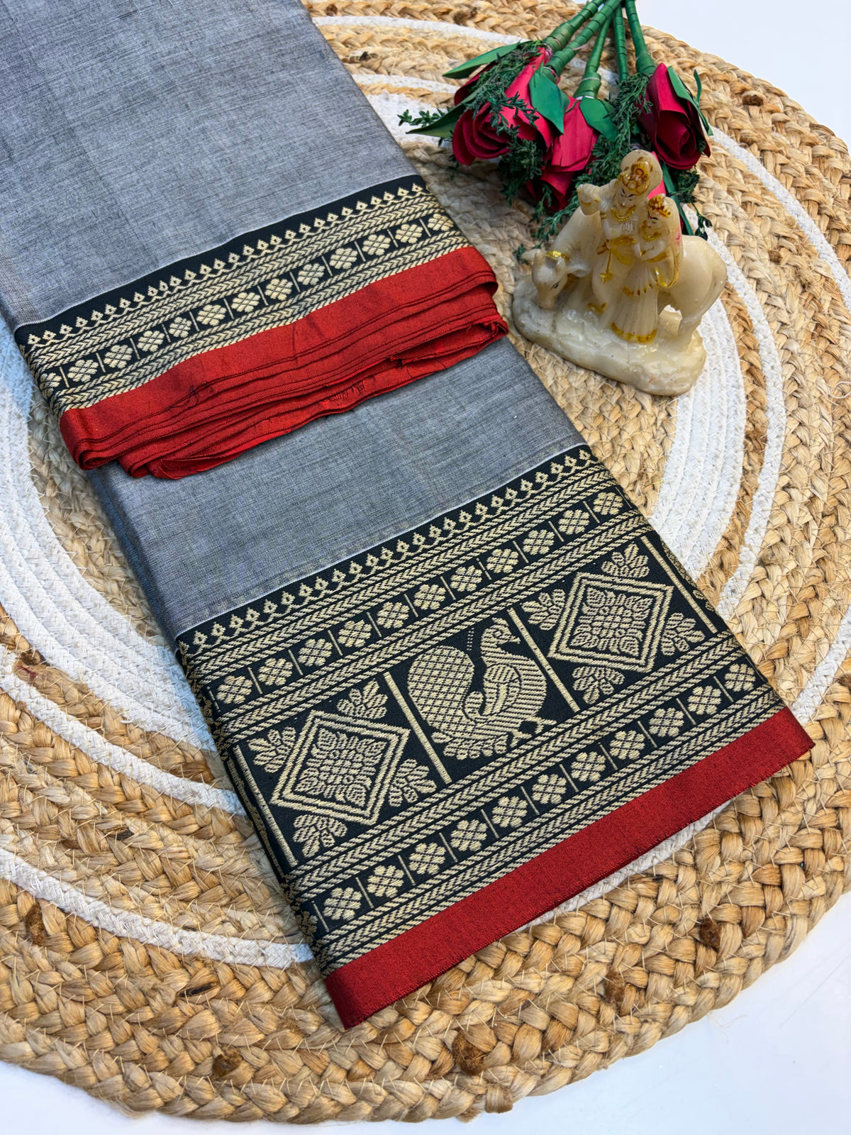 Narayan Pet Cotton Saree No Blouse(KCNPC007)
