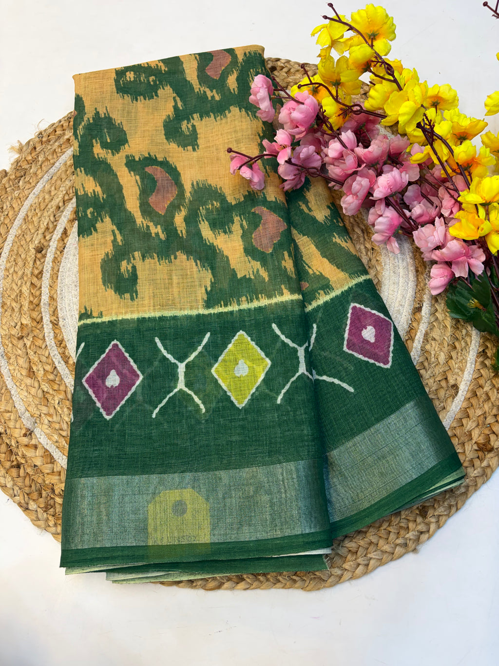 Linen Cotton Saree(KCLNS02)
