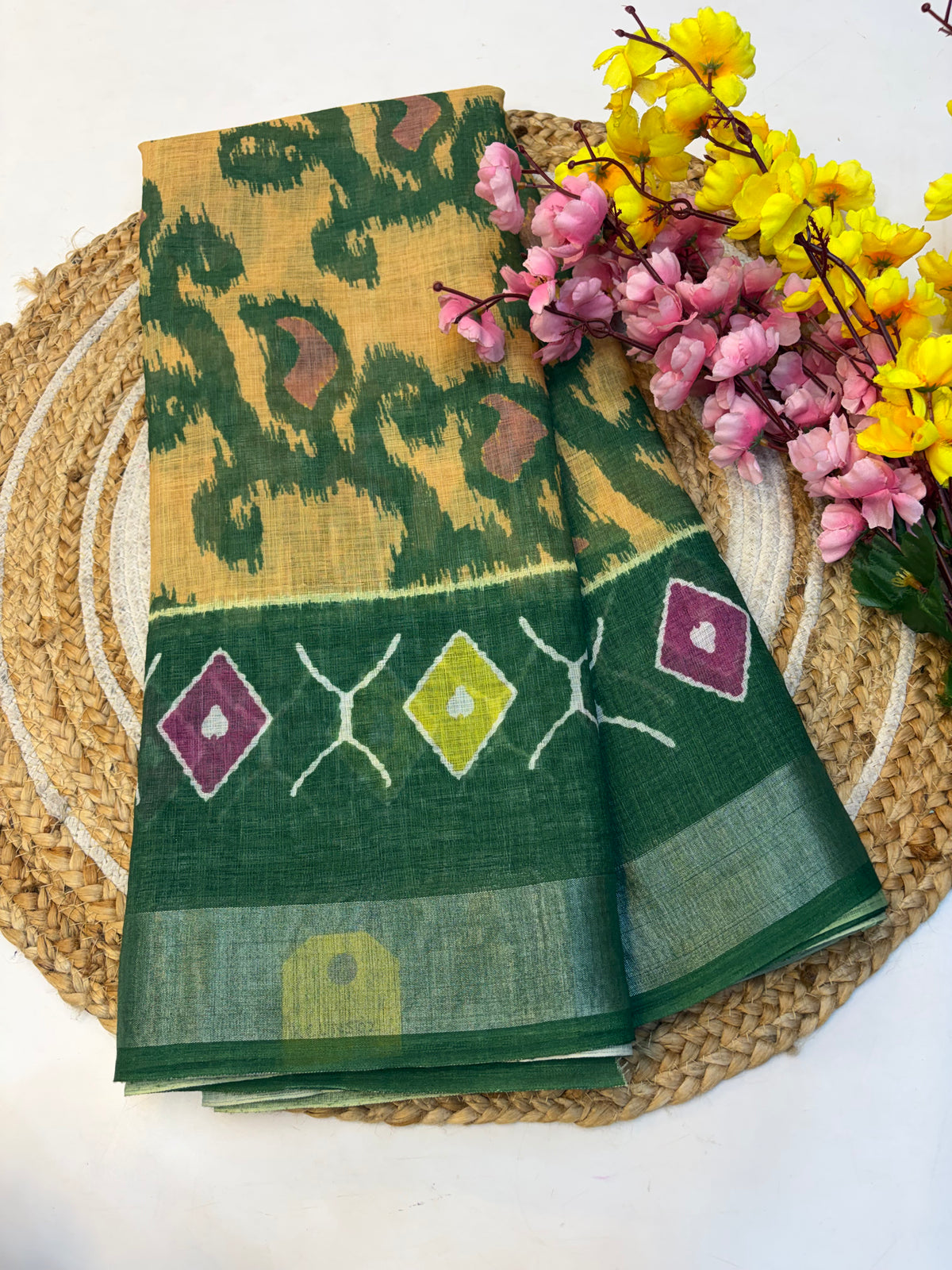 Linen Cotton Saree(KCLNS02)